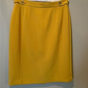 Ann Taylor gold suit skirt